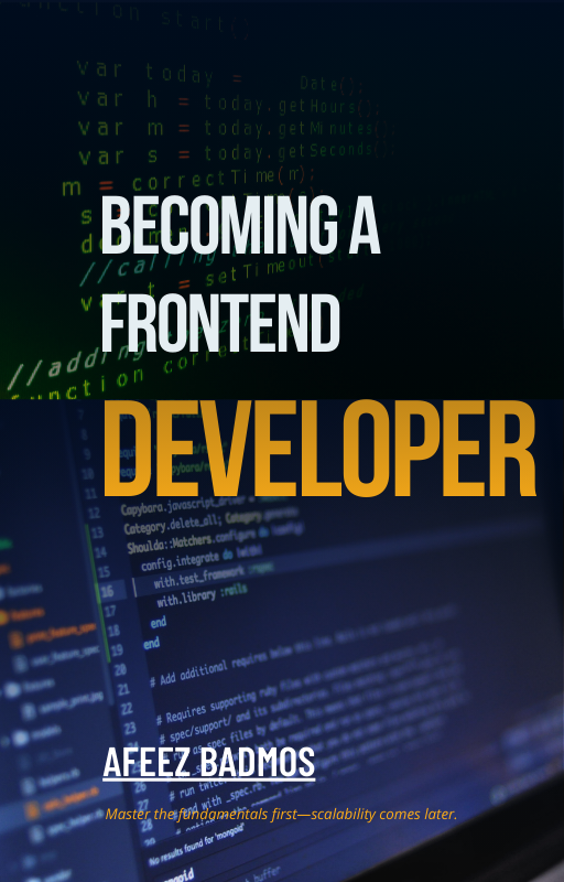 Becoming A FrontEnd Developer